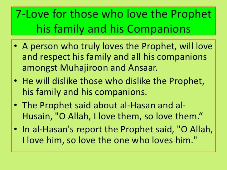 The Love of The Sahabah for the Prophet Muhammad (SAW)